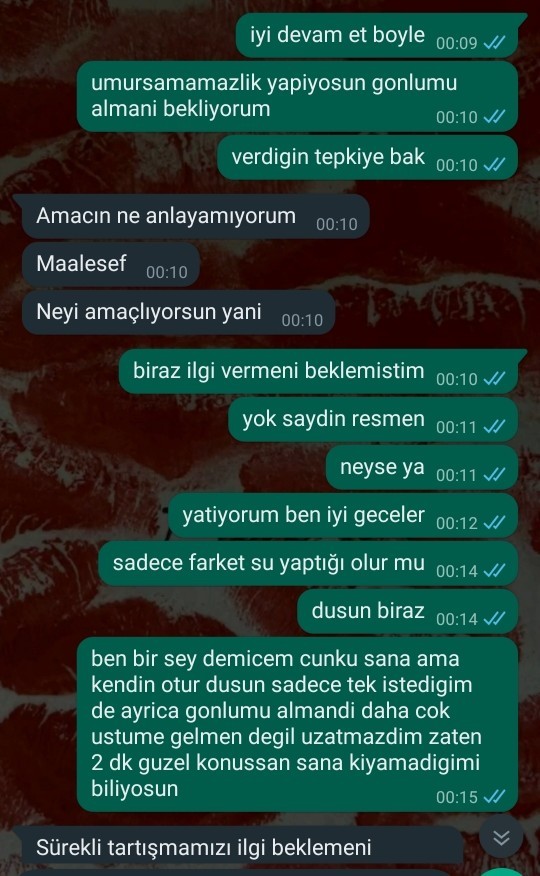 Sizce kim haklı ve beni seviyor mu?