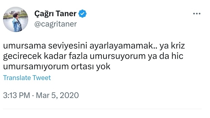 Umursamaz olduğumuz da ne çok değerli oluyoruz. Neden umursarken bunun bir değeri olmuyor?