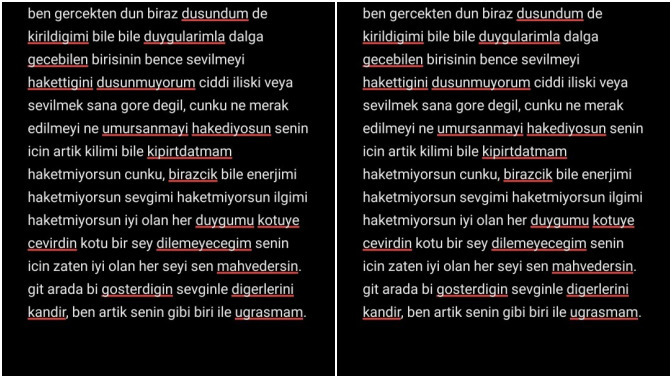 Ayrılmak için bu mesaj nasıl?