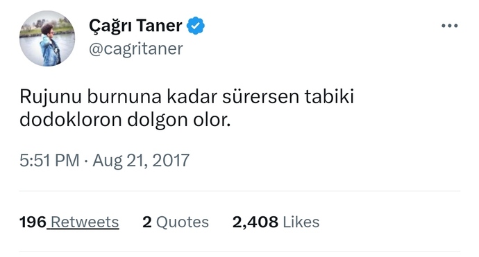 Neyseki Rabbim cömert davrandı, ruj burnuma çıkmıyor 😂
