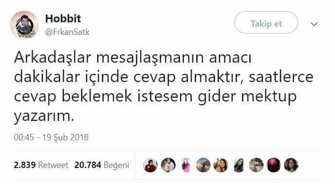 Mesajınıza geç cevap biriyle konuşmaya devam eder misiniz?