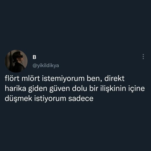 İlişki konusunda sizin isteğiniz ne?