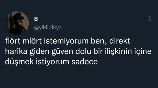 İlişki konusunda sizin isteğiniz ne?