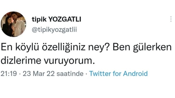 En köylü özelliğiniz ne😅?