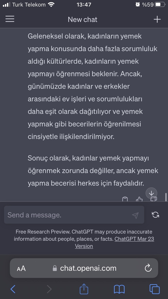 Kadınlar yemek yapmayı öğrenmek zorunda mı?
