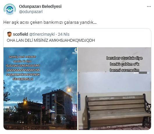 Eskişehir'de sevdiği kadınla son kez oturduğu bankı söküp evine götüren adam, sizce gerçekten sevmiş midir?
