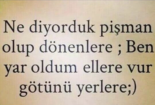 Eski sevgilinize gönderme yapar mısınız?