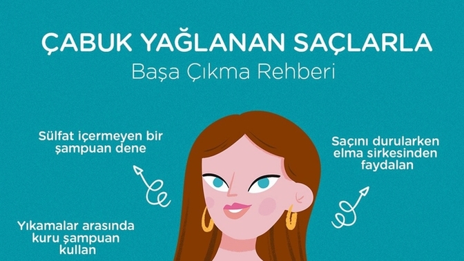 Saçlarınız çabuk yağlanıyor mu?