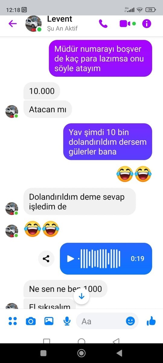 Bugün dolandırıcı arkadaş ile aramızda geçen seviyeli bir sohbet, nasıl olmuş?