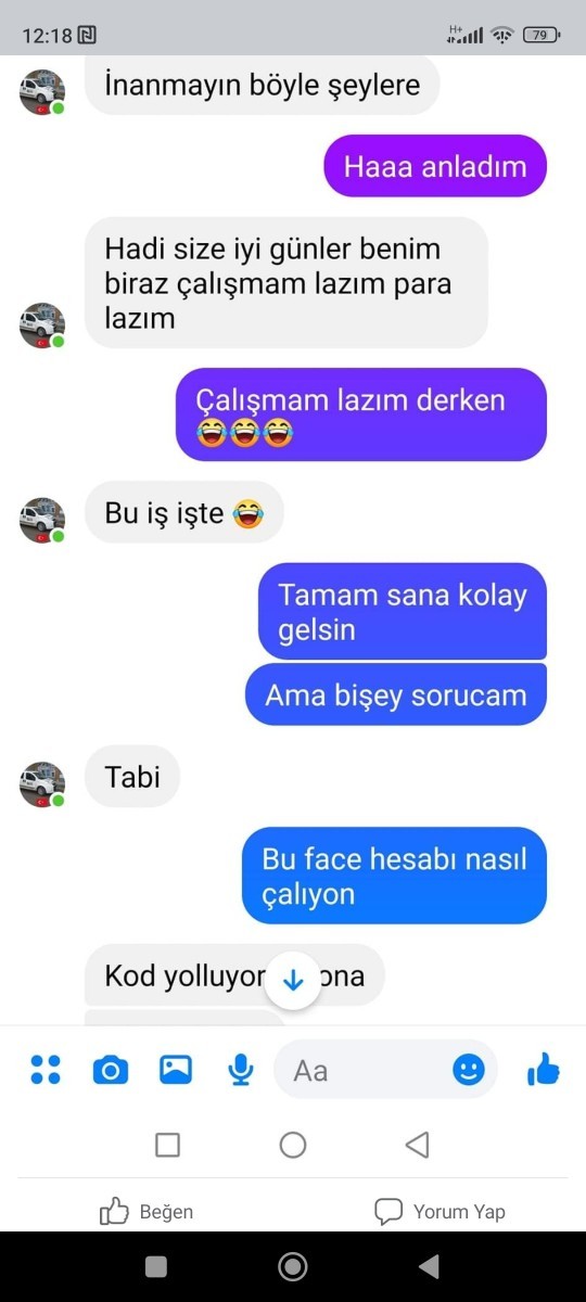 Bugün dolandırıcı arkadaş ile aramızda geçen seviyeli bir sohbet, nasıl olmuş?