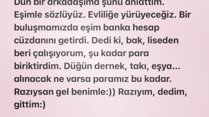 Eş adayınız bu teklifle gelse kabul eder miydiniz?