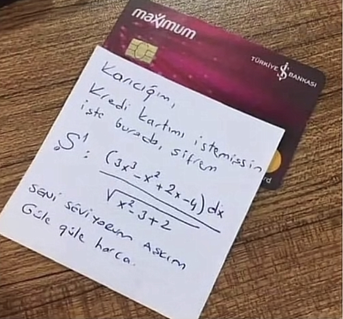 Böyle bir şifreyle karşılaşsanız çözebilecek matematik bilgisine sahip misiniz😂?