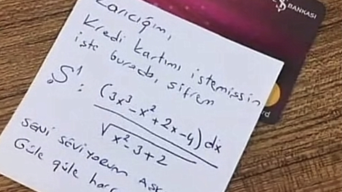 Böyle bir şifreyle karşılaşsanız çözebilecek matematik bilgisine sahip misiniz😂?