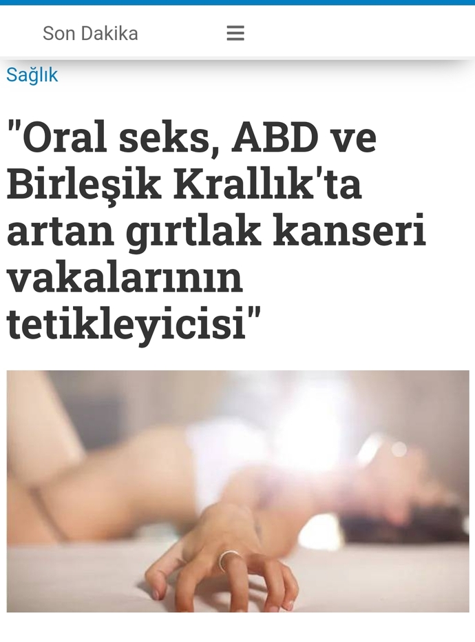 Oral seksin gırtlak kanseri riskini artırmasına ne diyorsunuz?