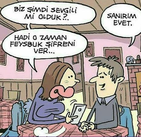 Sosyal medya hesaplarının şifresini sevgilinle paylaşır mısın?