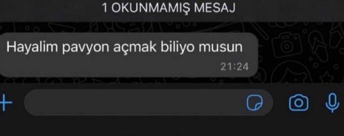 Bi hayaliniz var mı?