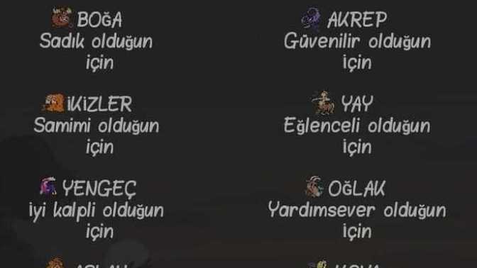 Burcunuza göre, siz ne için iyi ki varsınız?