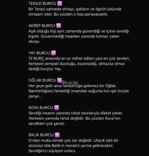 Sizin burcunuz hangisi 😁?