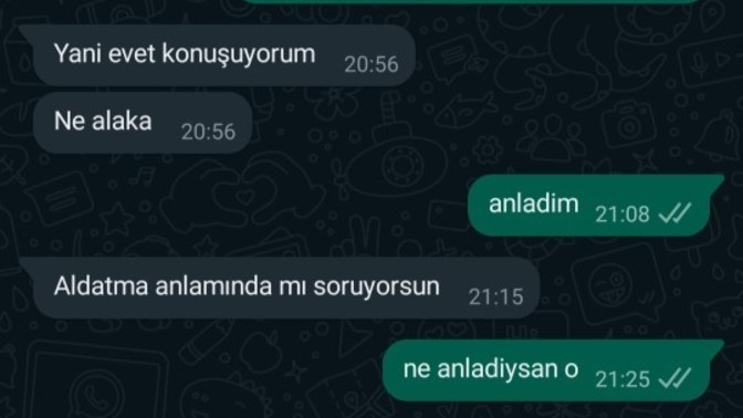 Böyle konuşan biri kesin aldatıyor mudur?