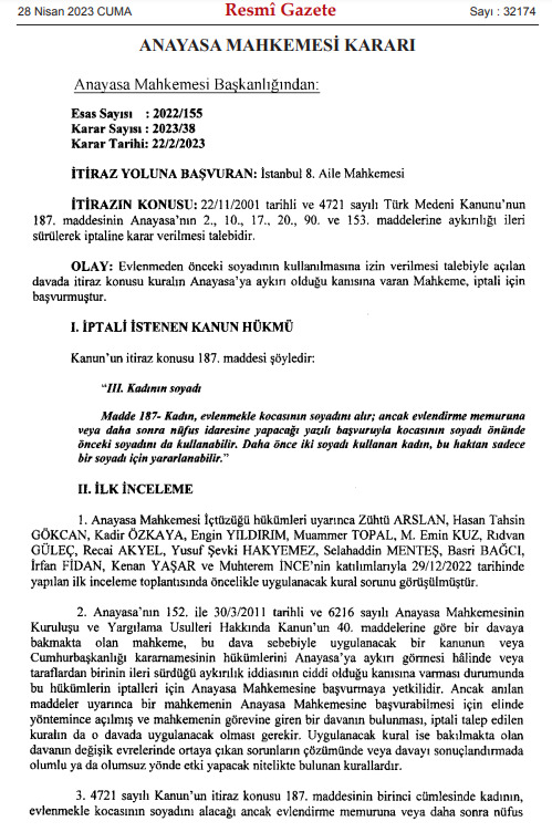 Kadınlar artık kocalarının soyadlarını kullanmak zorunda değil! Sizce yerinde bir karar mı?