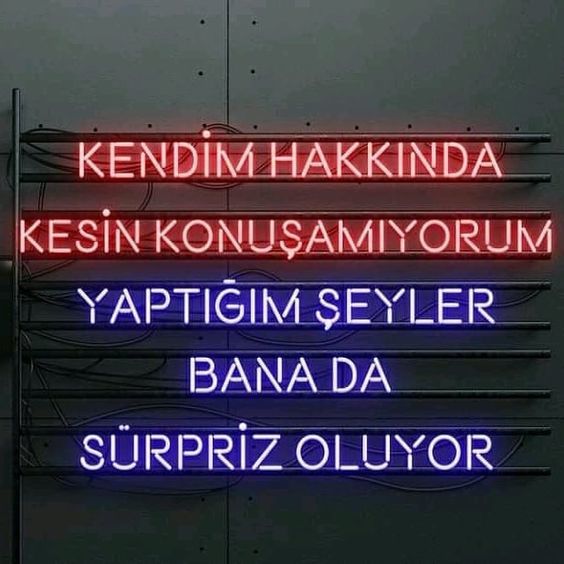 Bana da sürpriz oluyor