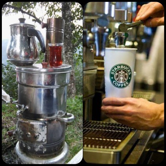 Semaver çayı mı yoksa Starbucks Coffee mi?