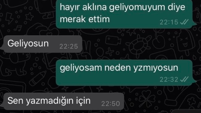 Mesajlaşırken hep karşı tarafın mı yazmasını beklersiniz?