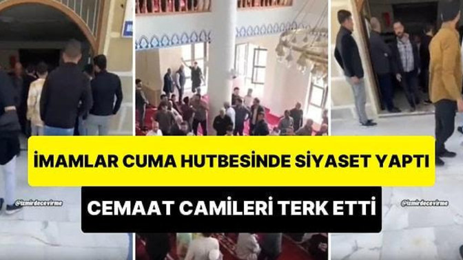 İmam camide siyaset yaptı cemaat yapılan lüzumsuzluk yüzünden camiyi terk etti düşünceleriniz?