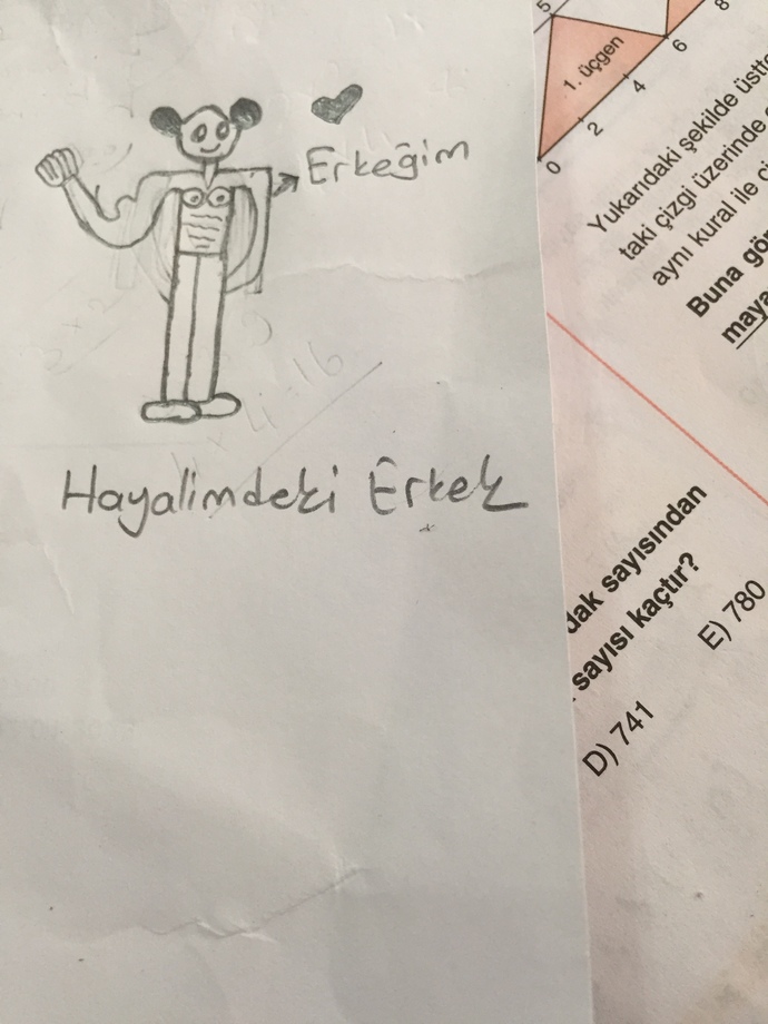 Hayalimdeki erkeği çizdim, nasıl olmuş?