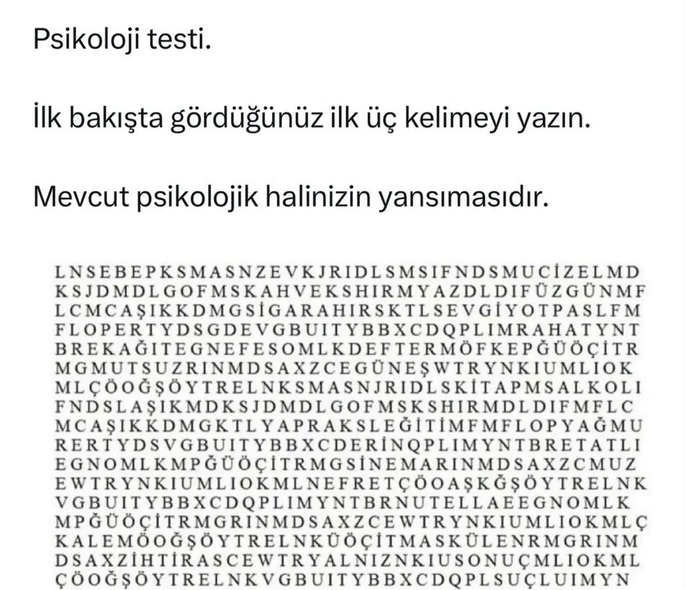 Psikolojiniz nasılmış öğrenelim mi?