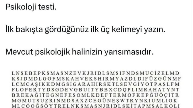 Psikolojiniz nasılmış öğrenelim mi?