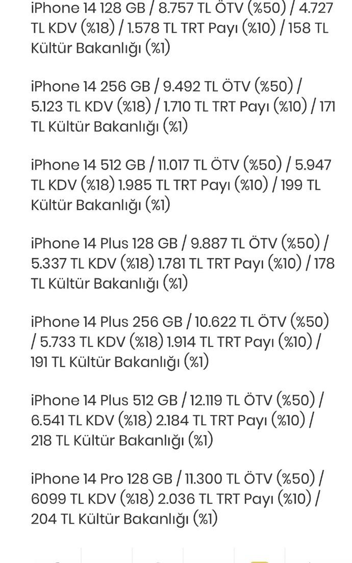 Cnmm reisimiz iPhonedan vergileri kaldırıyormuş alacak misiniz?