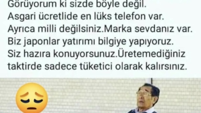 Rahatına düşkün yatırımı üretime bilgiye yapmaktan aciz bir millet miyiz?