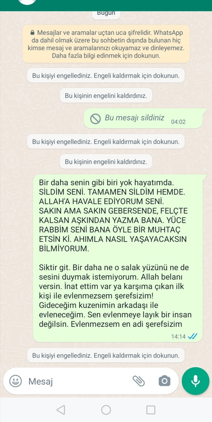 Sizce çok mu basit durdum? Kendimi keşke onun seviyesine düşürmeseydim diyorum. Ne düşünüyorsunuz?