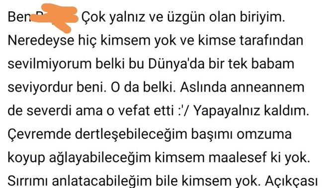 Hiç yalnız kalıp kendi kendinize dertleştiniz mi?