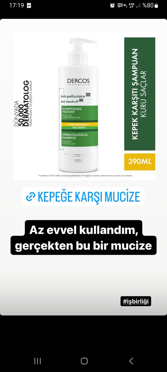 Tavsiye ettiğiniz kepek önleyici şampuan var mı?