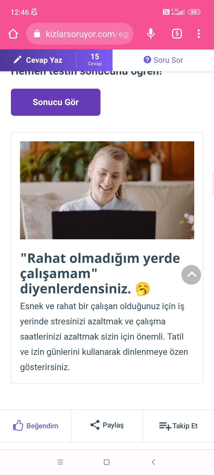 Quiz’e cevapları ver, öğren! İş yerinde nasıl bir çalışansın?