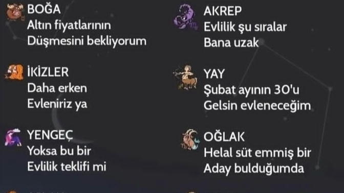 Burcunuza göre ne zaman evlenecekmişsiniz?