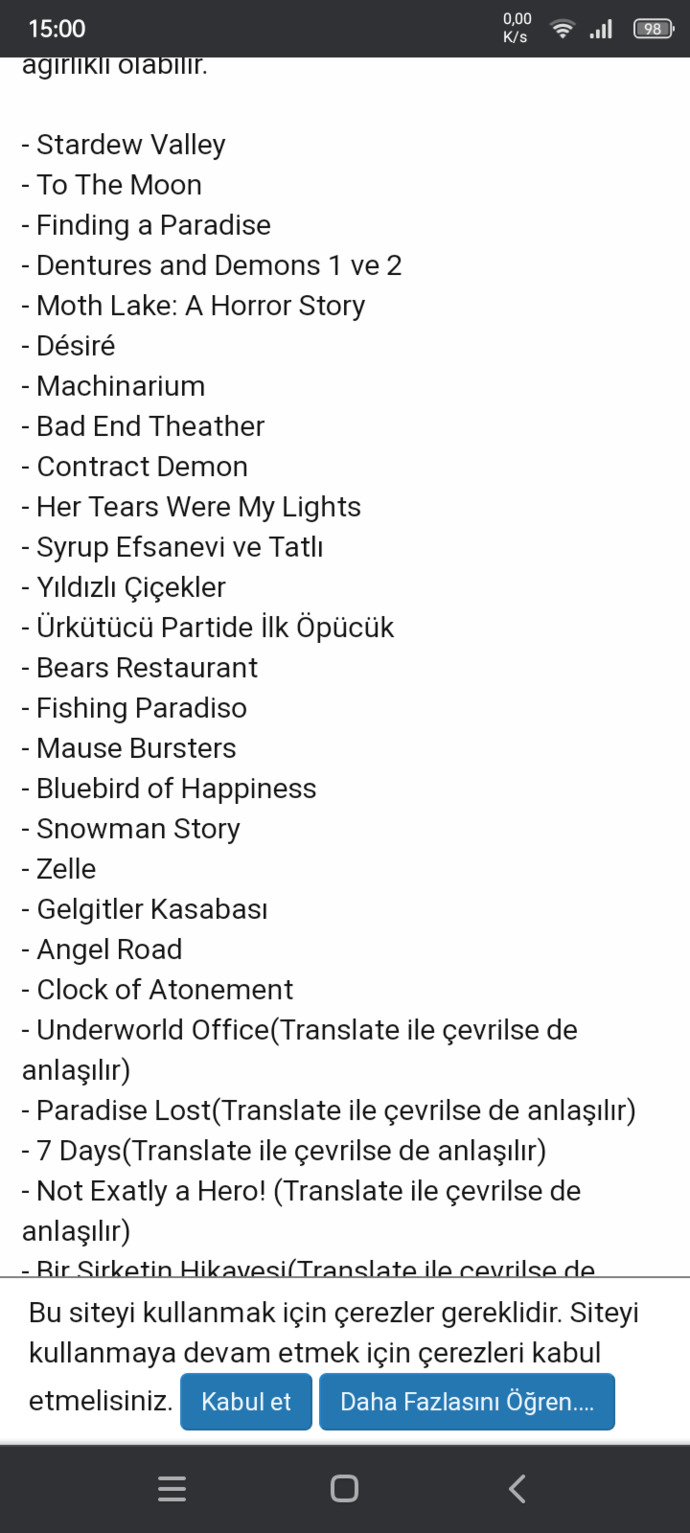 Oyun Önerebilir misiniz?
