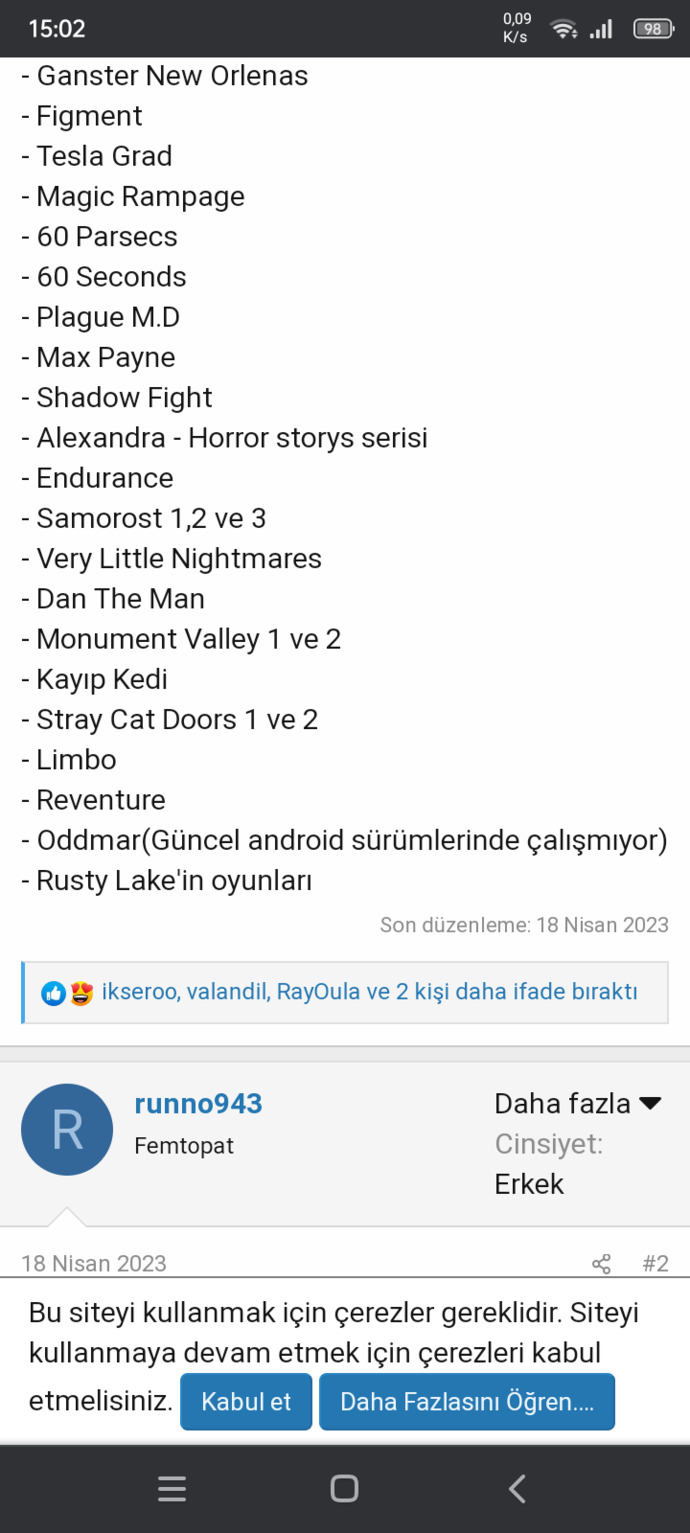 Oyun Önerebilir misiniz?