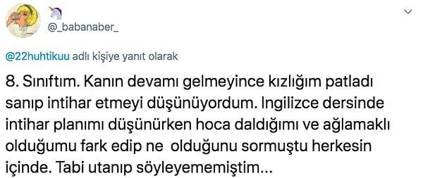 İlk Regl Anılarınız?