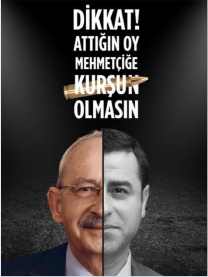 Attığın oy mehmetçiğe kurşun olmasın afişleri hakkında neler düşünüyorsunuz?