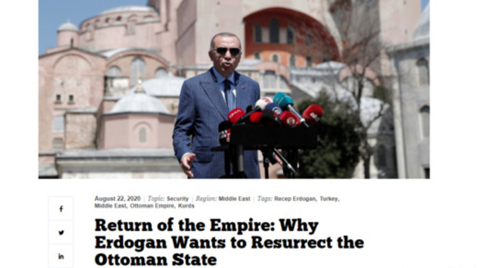 The National İnterestin Erdoğanın yüksek hedeflerini anlatıyor. Ve diyor ki neden?