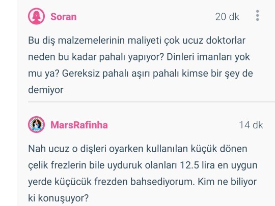 Diş tedavileri hakkında ne düşünüyorsunuz?