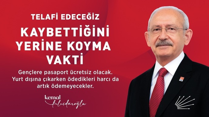 Arkadaşlarım pasaport al bir yerlere gidelim diyor bende seçimi bekleyelim CHP gençlere pasaport bedava yapacak diyorum sizce?