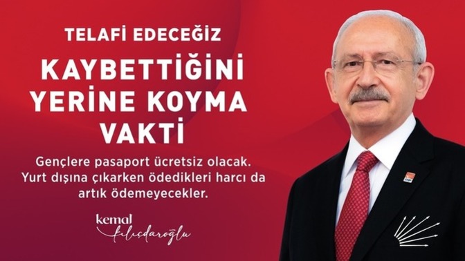 Arkadaşlarım pasaport al bir yerlere gidelim diyor bende seçimi bekleyelim CHP gençlere pasaport bedava yapacak diyorum sizce?