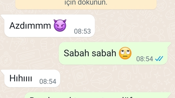 Sevgiliniz sabah sabah "azd*m" diye mesaj atsa ne cevap verirsiniz?