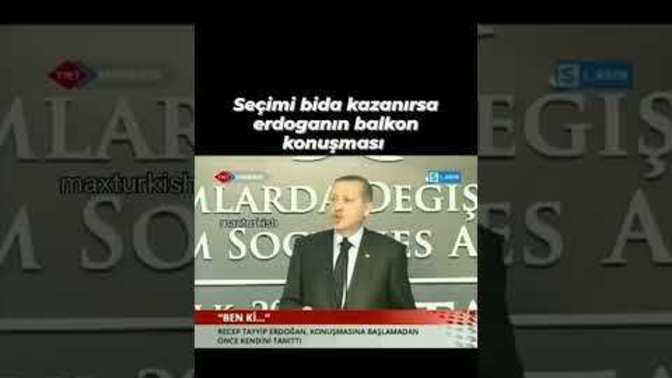 Reis seçimi kazandığında kareli gömleğiyle yapacağı balkon konuşması mı?