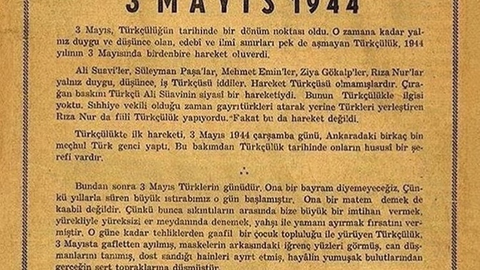 Türkçülük günü hakkında ne düşünüyorsunuz?