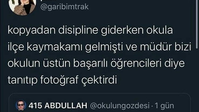 Lisede unutamadığınız anınız?